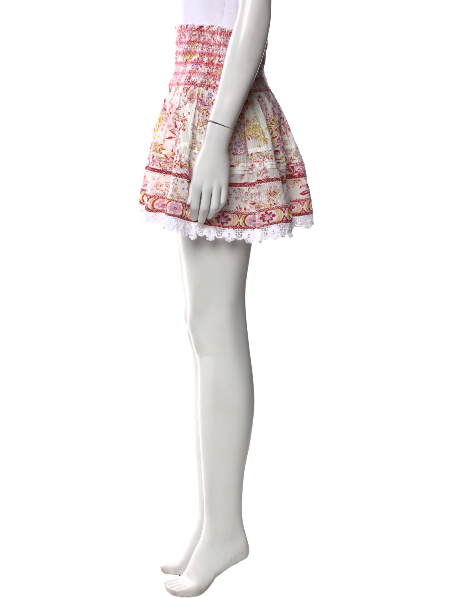 Poupette St Barth Lace Pattern Mini Skirt w/ Tags