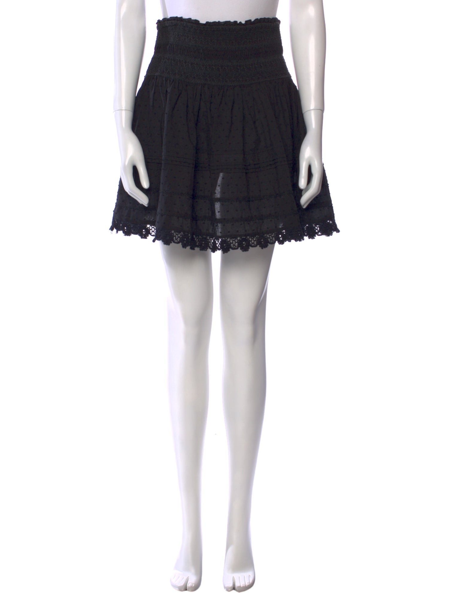 Poupette St Barth Ruffle Embellishment Mini Skirt