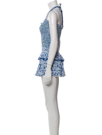 Poupette St Barth Printed Halterneck Romper