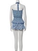Poupette St Barth Printed Halterneck Romper