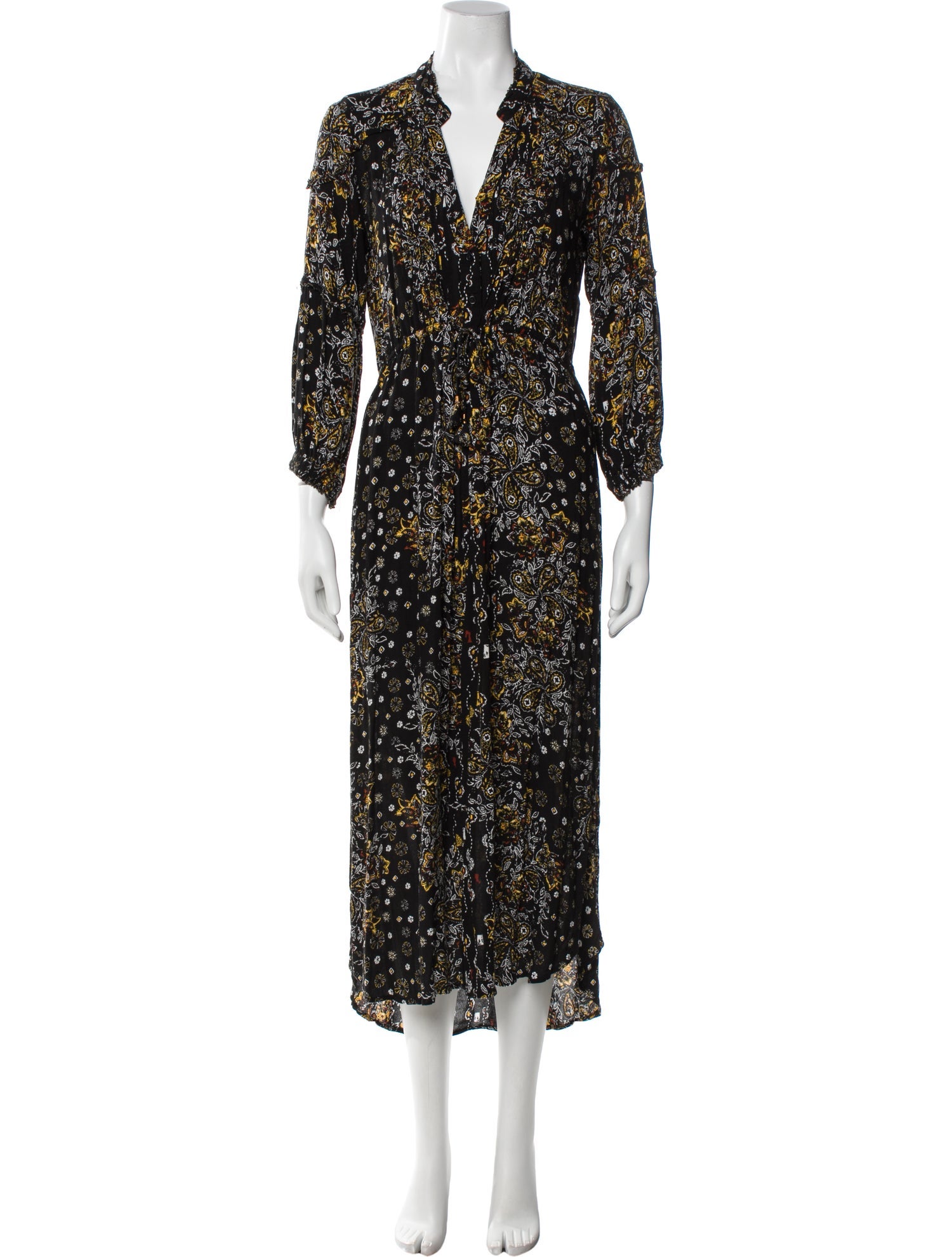 Poupette St Barth Floral Print Long Dress