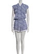 Poupette St Barth Printed V-Neck Romper