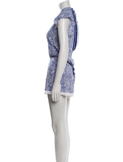 Poupette St Barth Printed V-Neck Romper