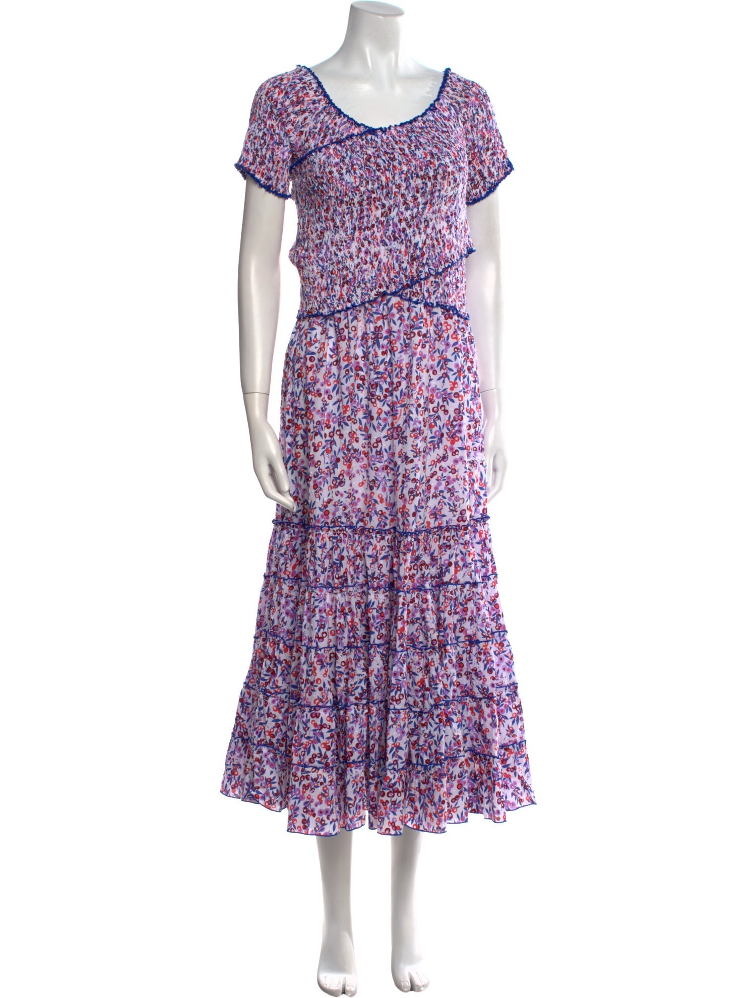 Poupette St Barth Floral Print Long Dress w/ Tags