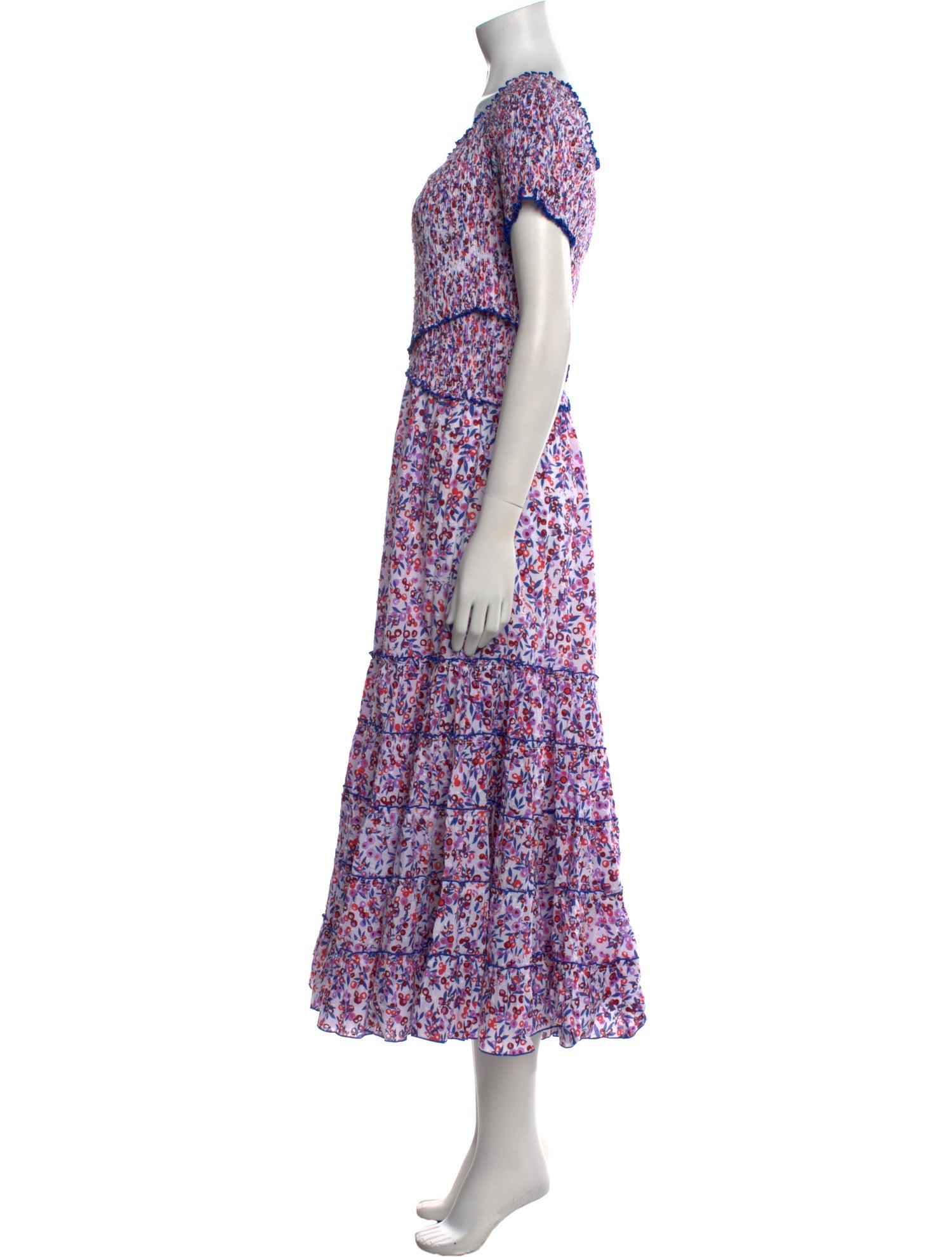 Poupette St Barth Floral Print Long Dress w/ Tags
