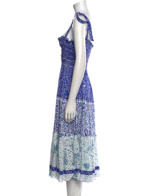Poupette St Barth Printed Midi Length Dress