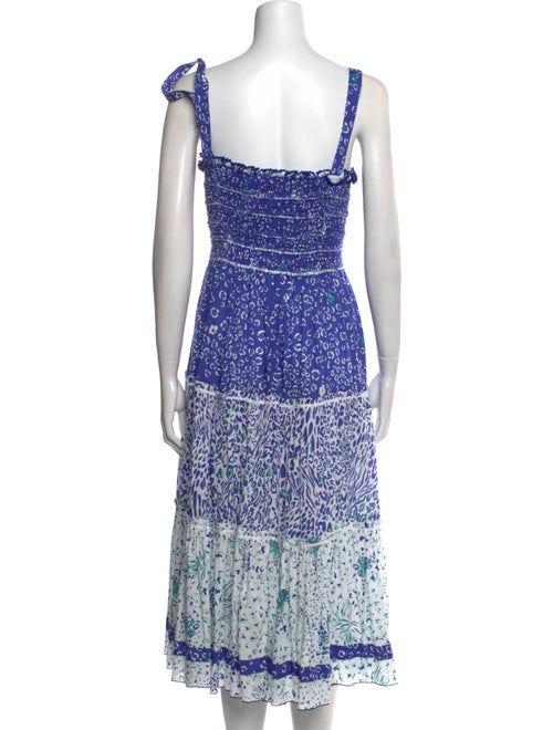 Poupette St Barth Printed Midi Length Dress