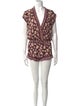 Poupette St Barth Floral Print V-Neck Romper
