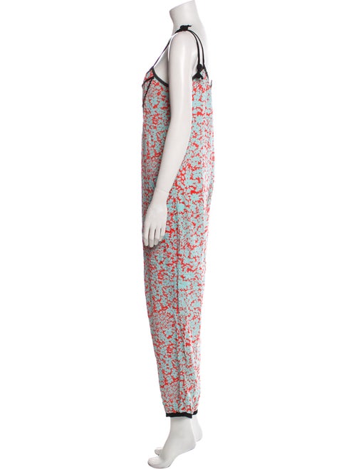 Poupette St Barth Floral Print Scoop Neck Jumpsuit