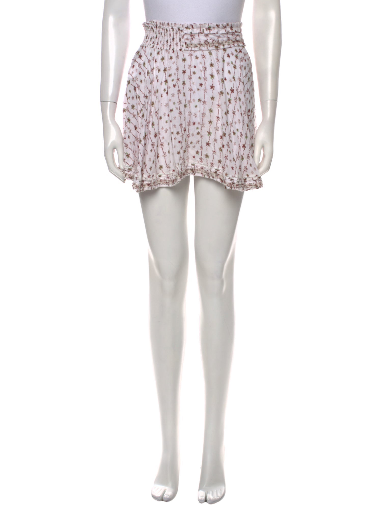 Poupette St Barth Printed Mini Skirt w/ Tags