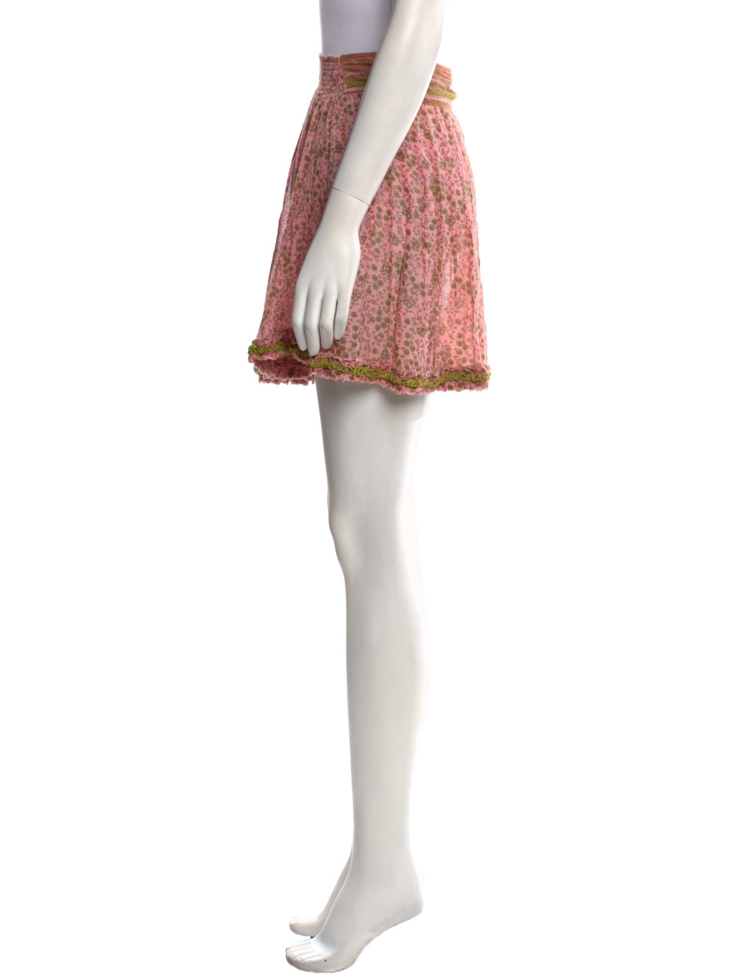 Poupette St Barth Floral Print Mini Skirt