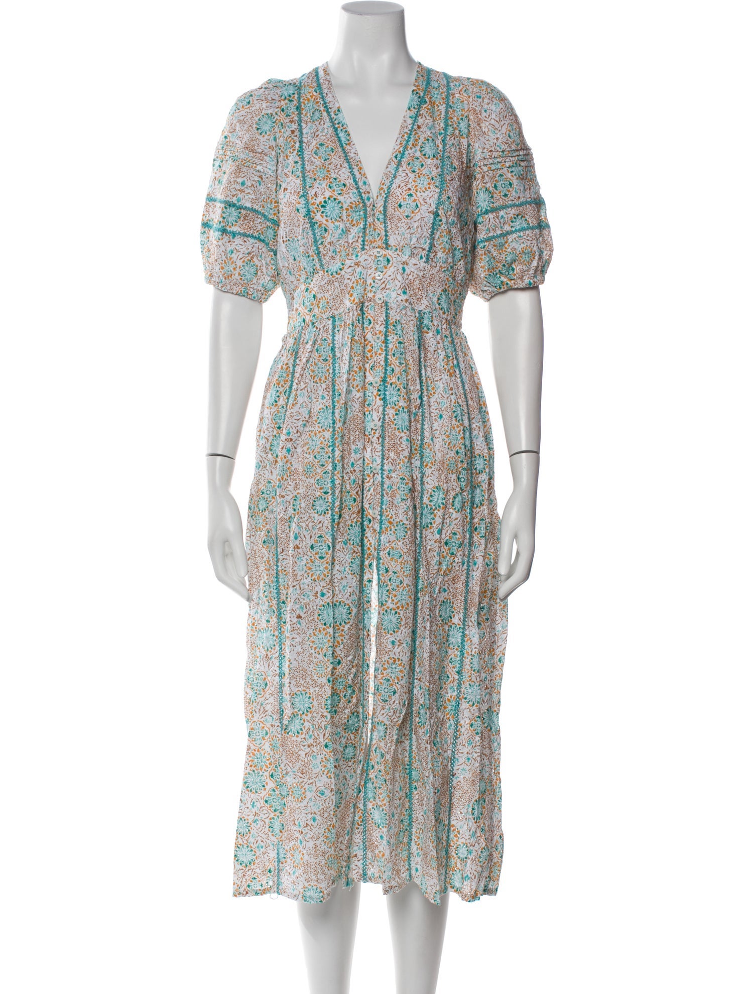 Poupette St Barth Floral Print Long Dress