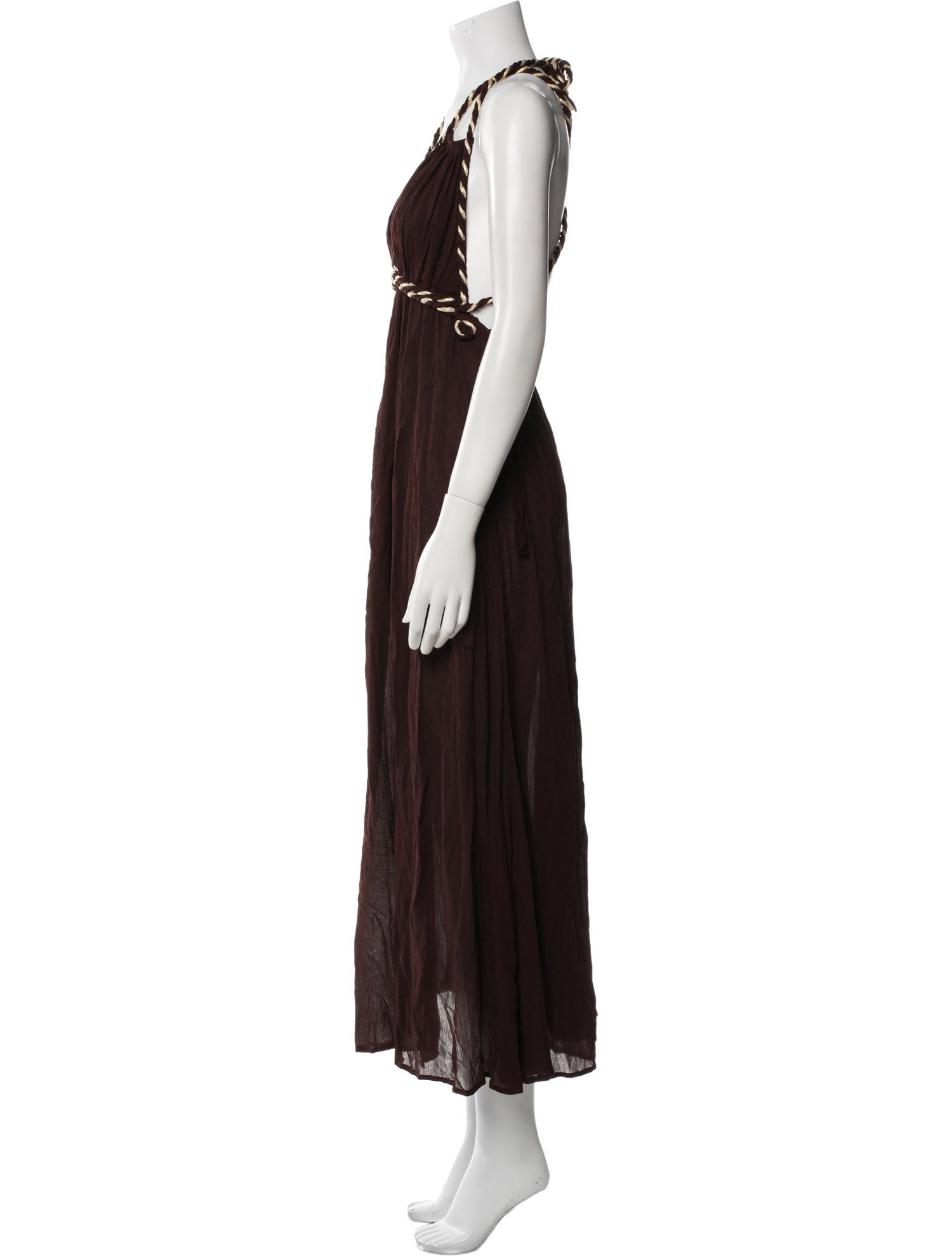 Poupette St Barth V-Neck Long Dress