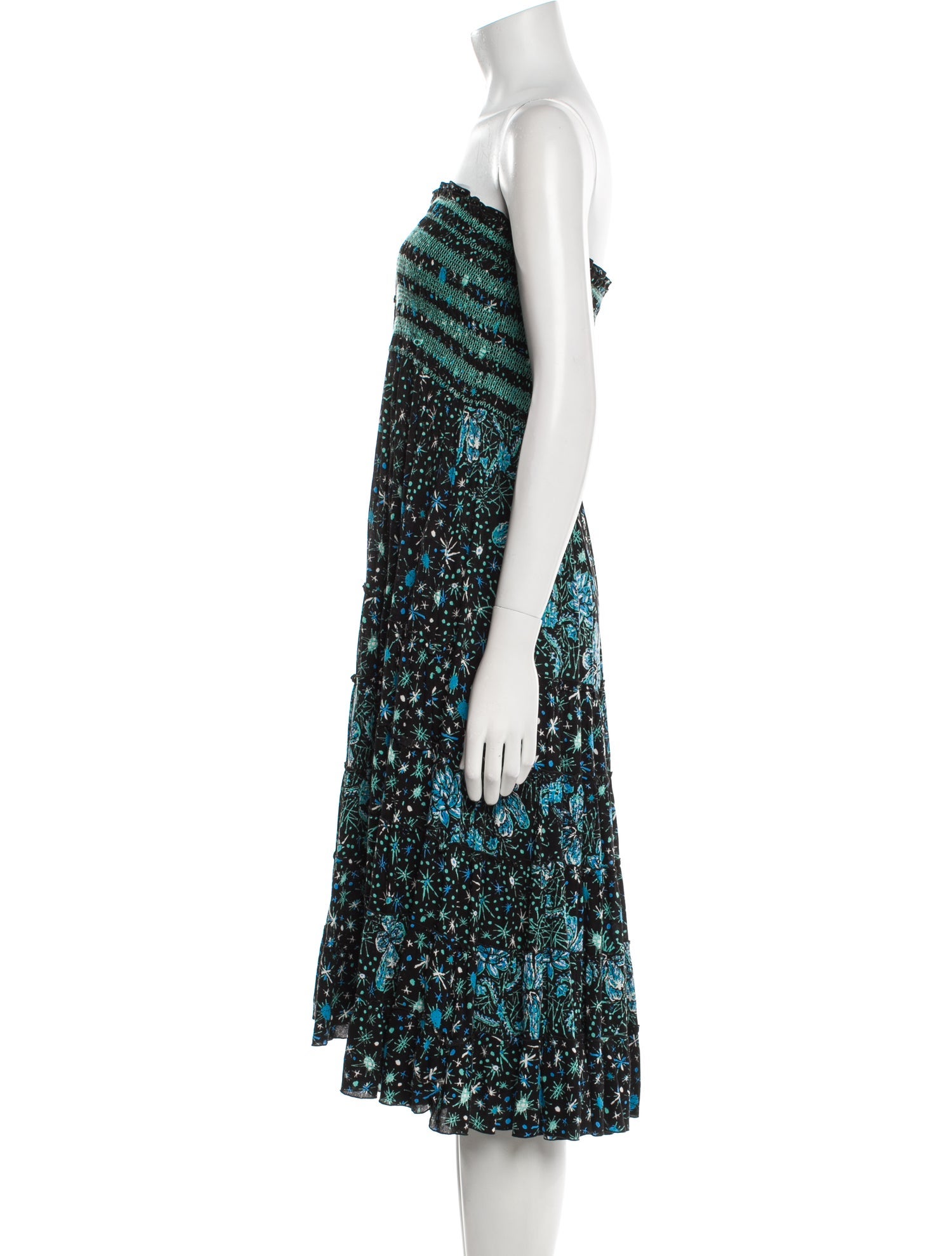 Poupette St Barth Printed Midi Length Dress
