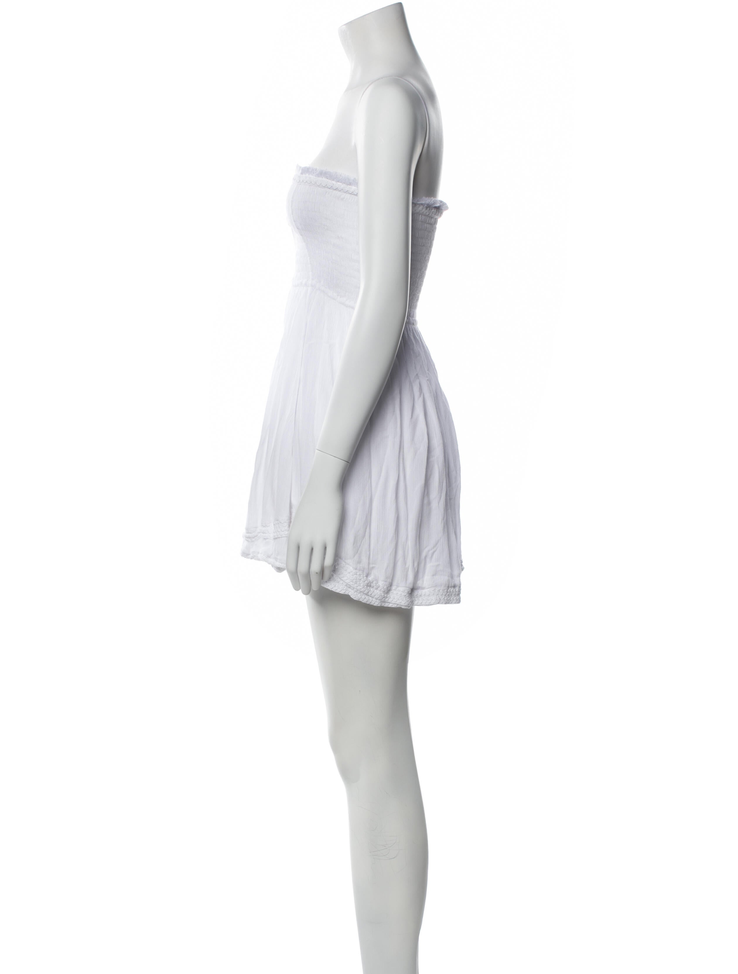 Poupette St Barth Strapless Mini Dress