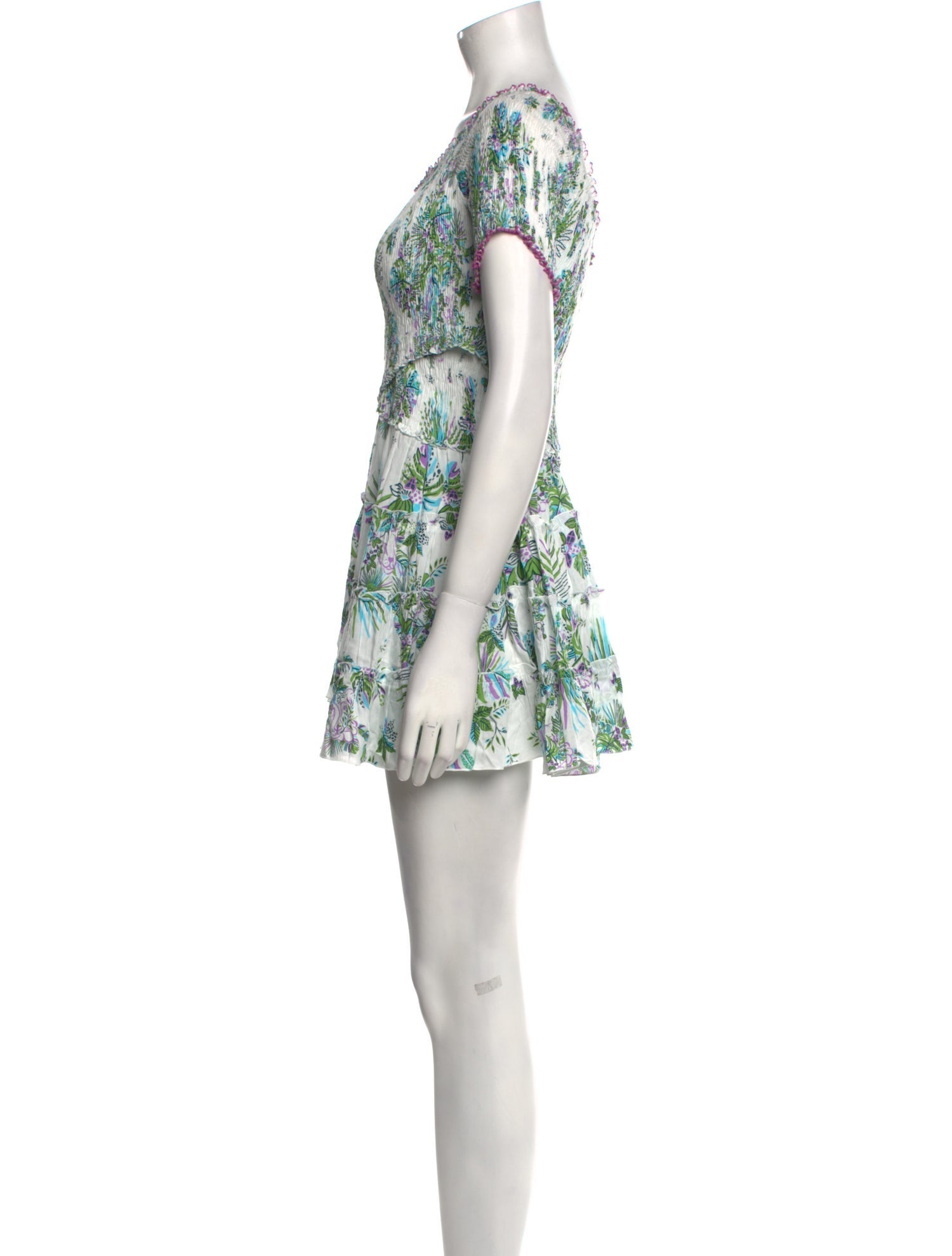 Poupette St Barth Printed Mini Dress w/ Tags