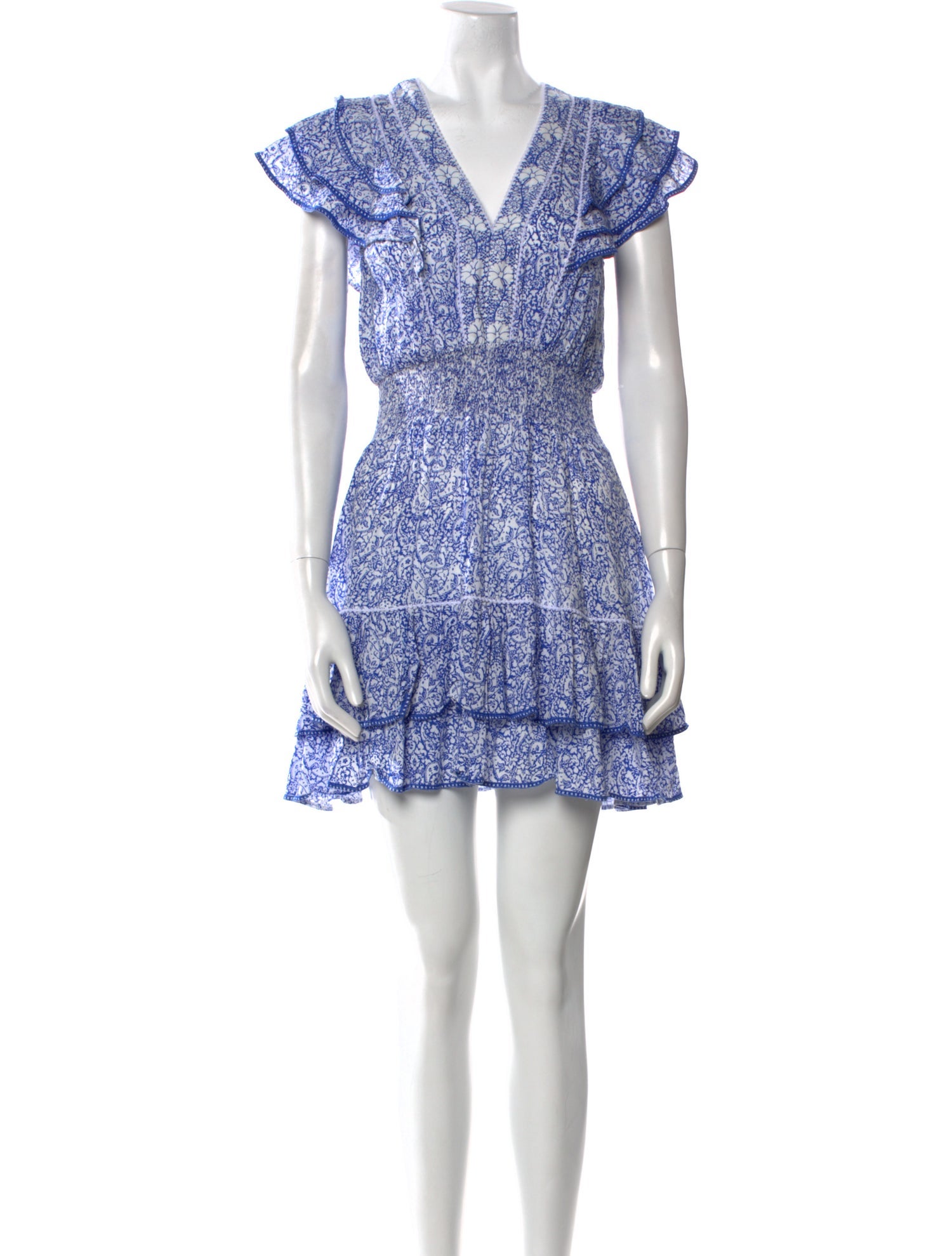 Poupette St Barth Floral Print Mini Dress w/ Tags