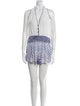 Poupette St Barth Silk Printed Romper