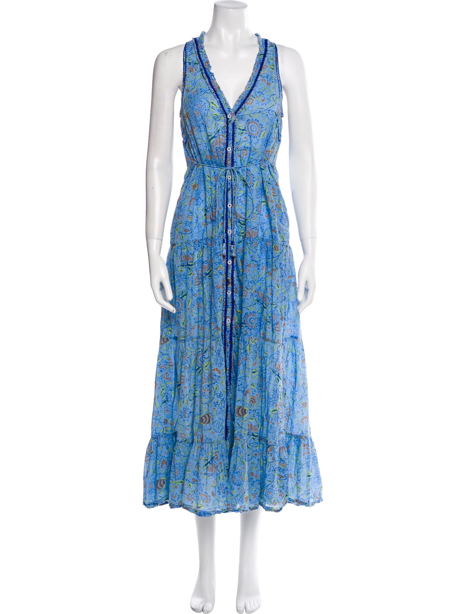 Poupette St Barth Floral Print Long Dress