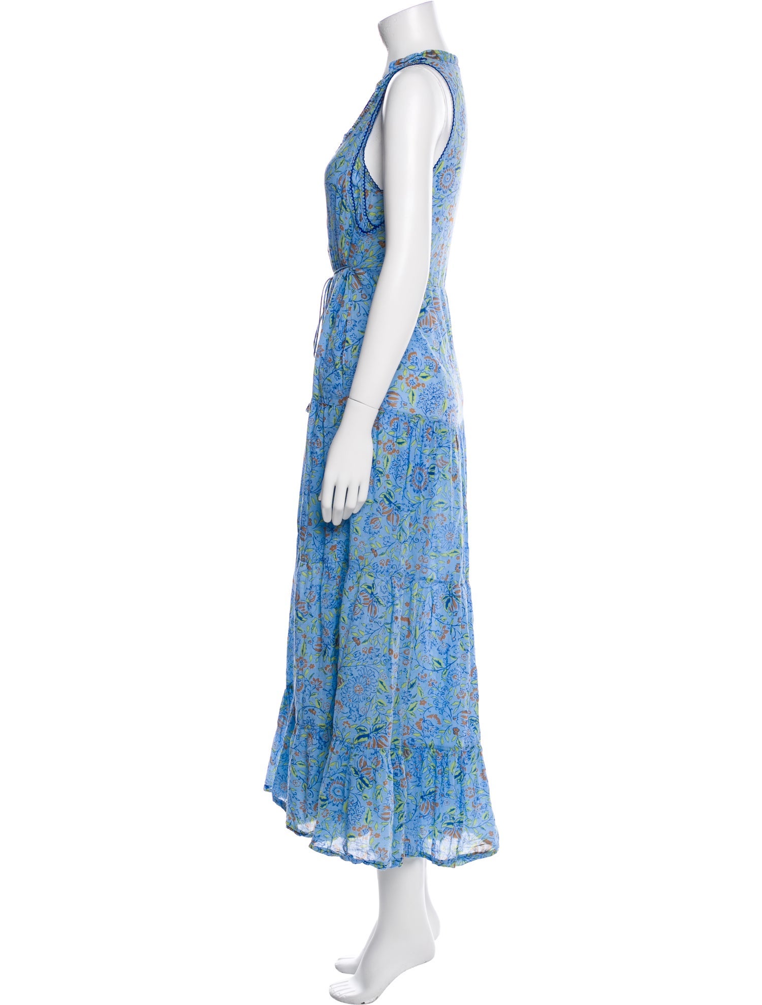 Poupette St Barth Floral Print Long Dress