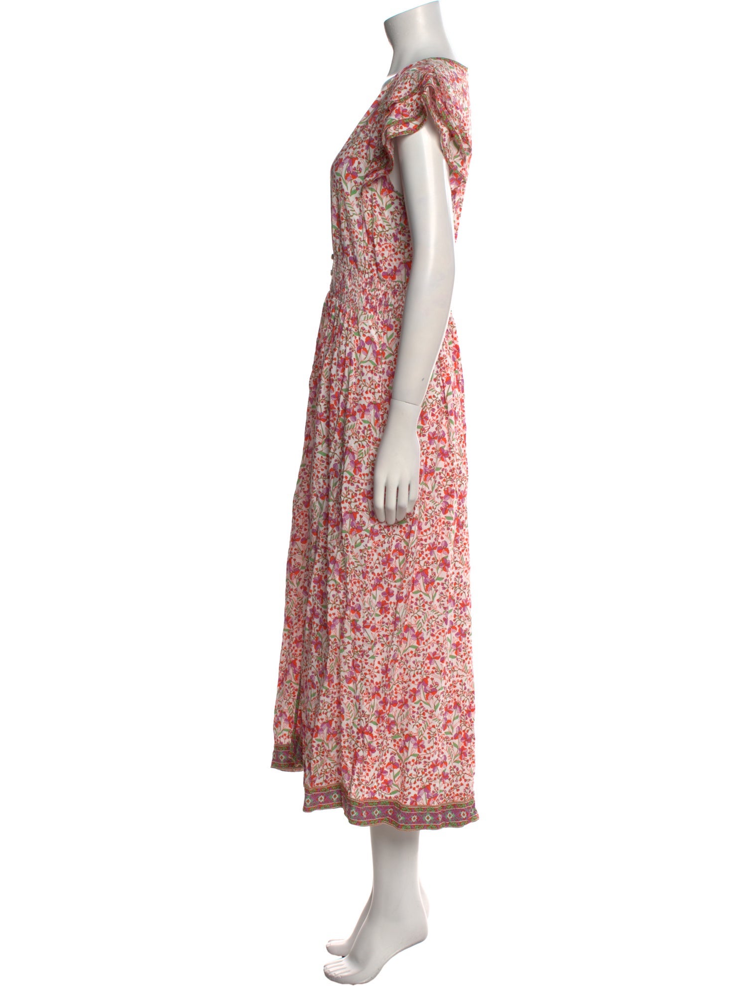 Poupette St Barth Floral Print Long Dress