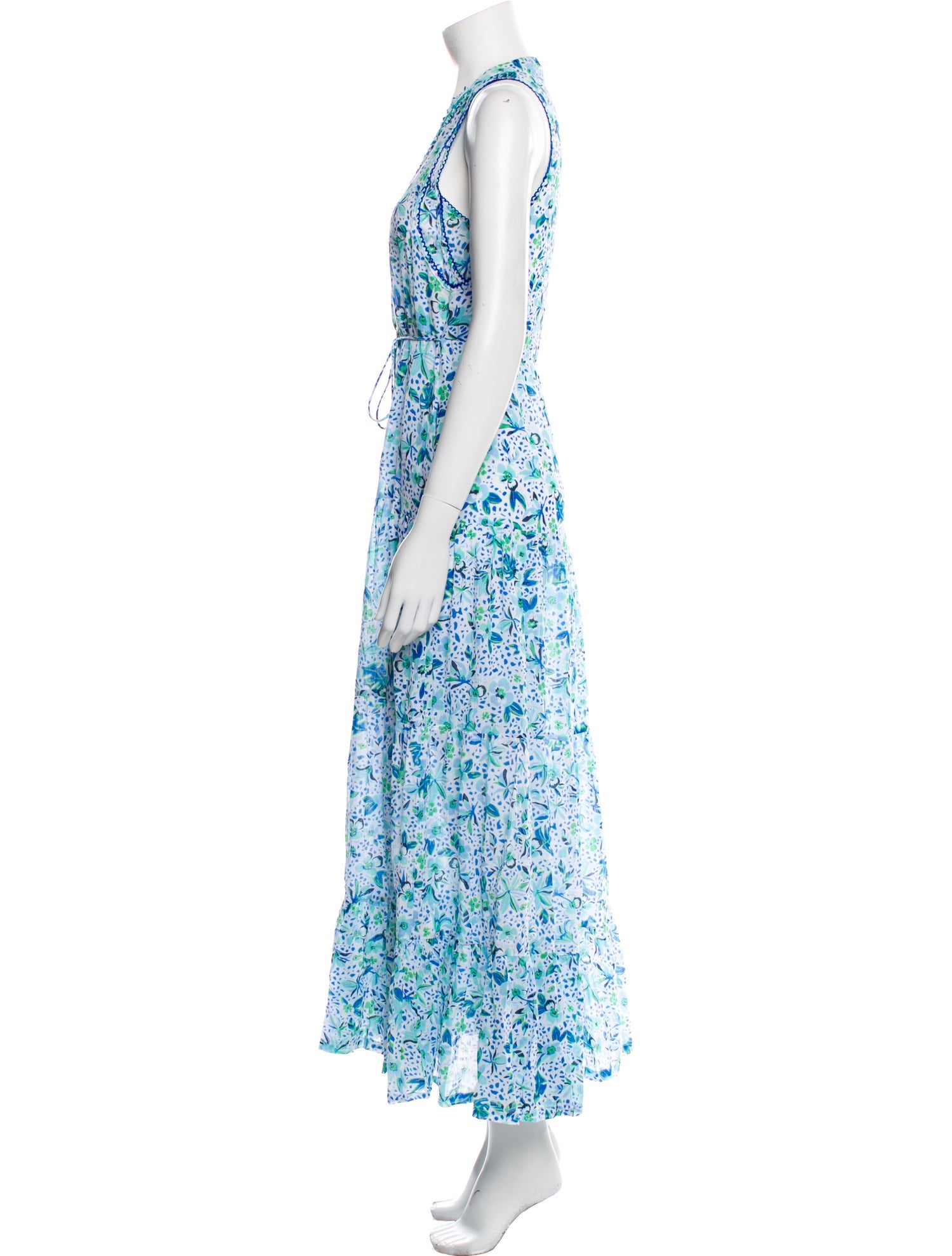 Poupette St Barth Floral Print Long Dress