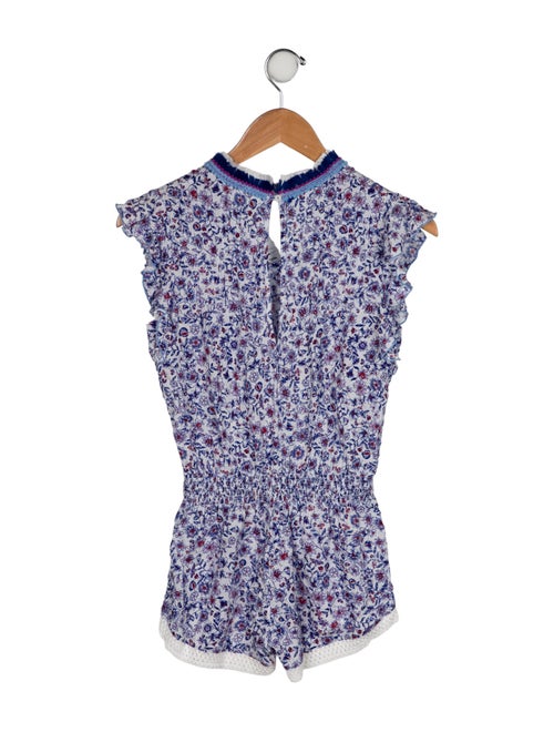Poupette St Barth Girls' Floral Printed Romper