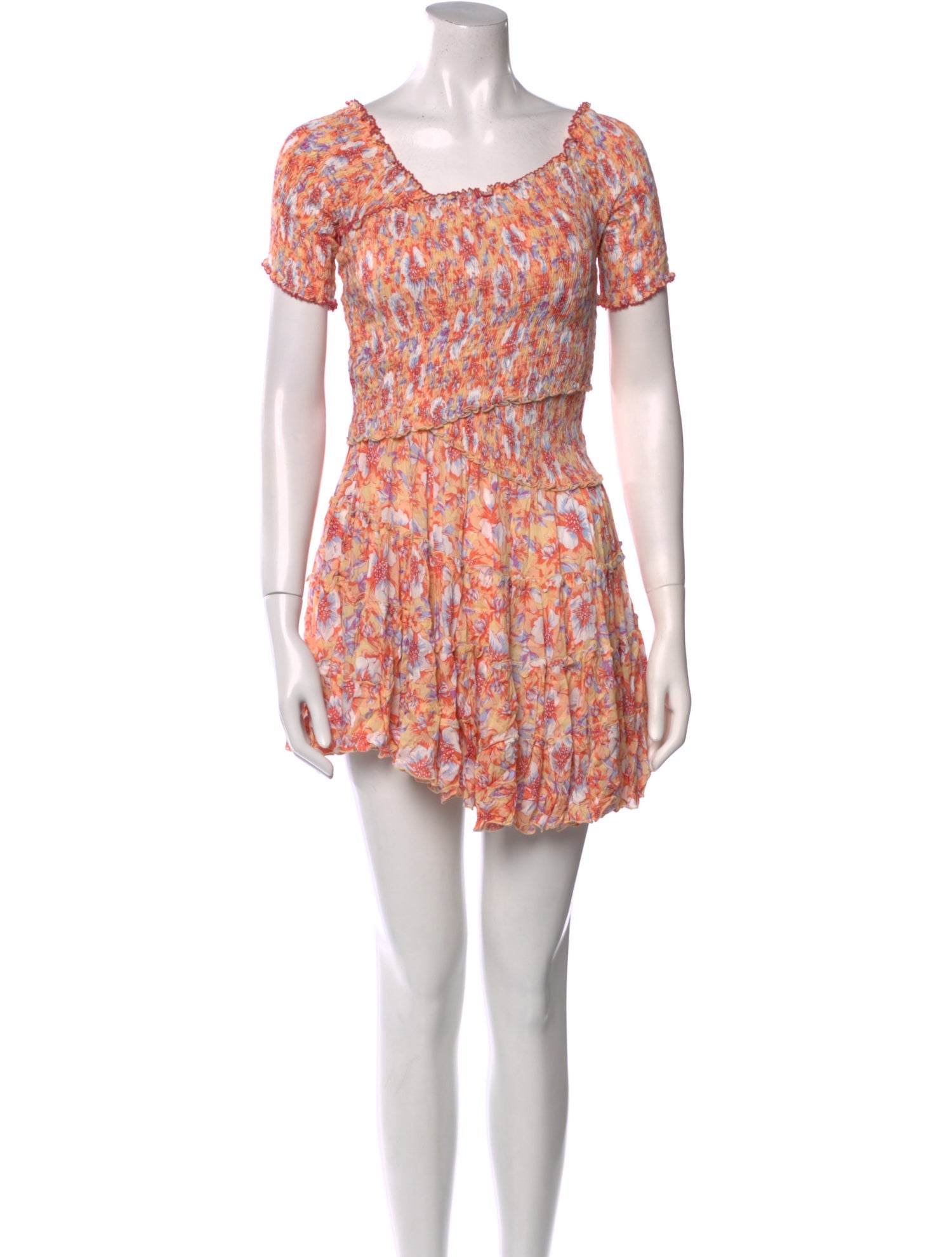 Poupette St Barth Floral Print Mini Dress w/ Tags