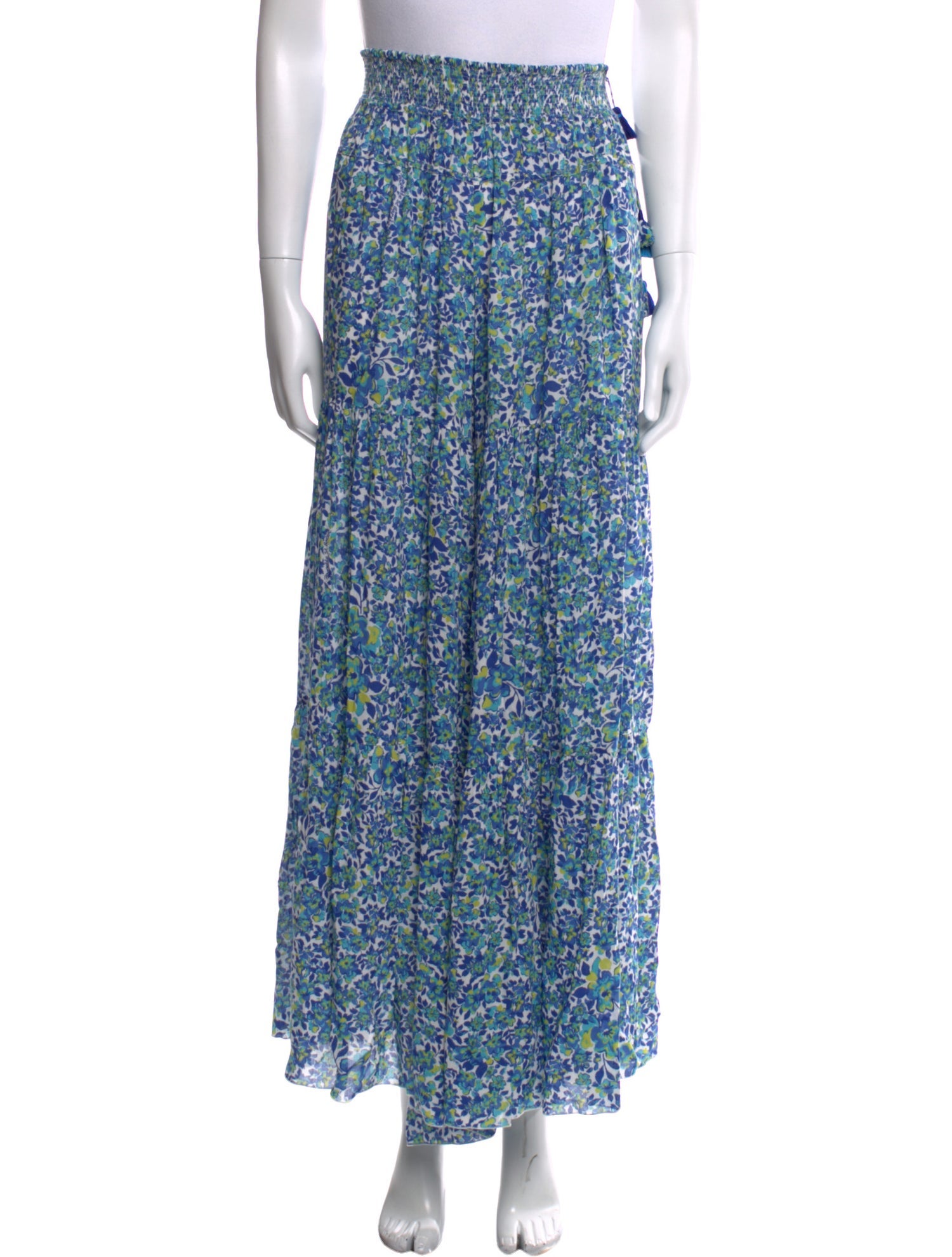 Poupette St Barth Floral Print Wide Leg Pants