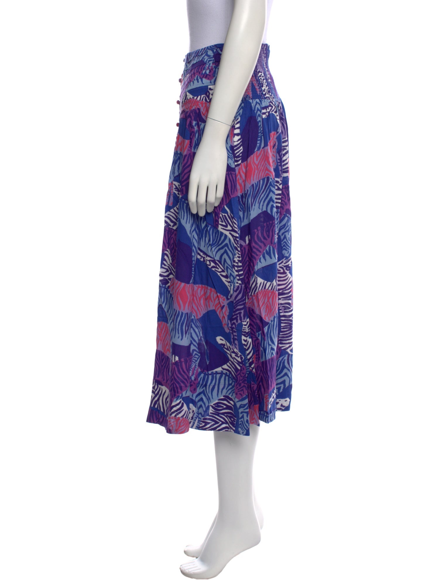 Poupette St Barth Printed Midi Length Skirt w/ Tags