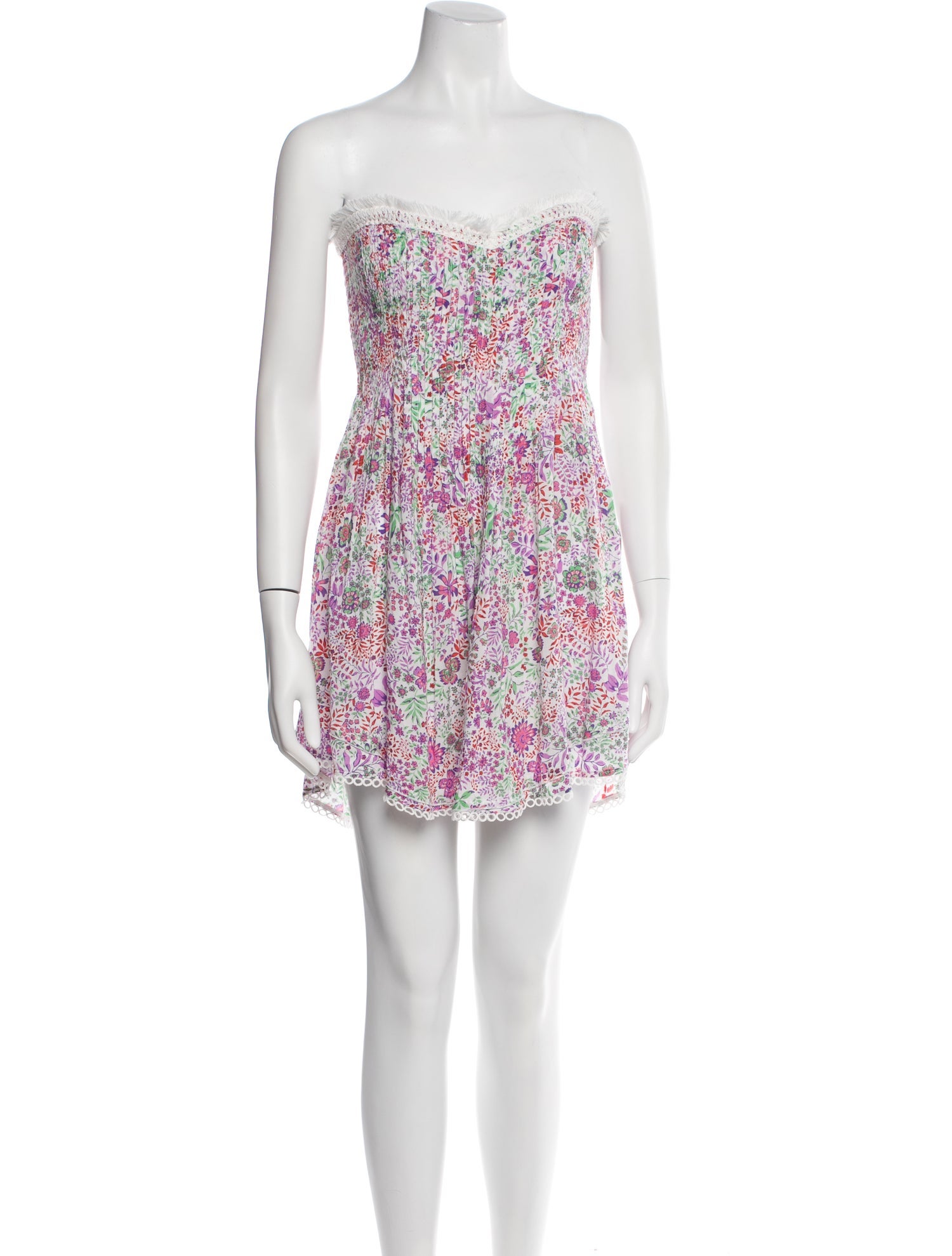 Poupette St Barth Floral Print Mini Dress w/ Tags