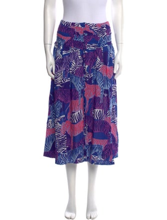 Poupette St Barth Printed Midi Length Skirt w/ Tags