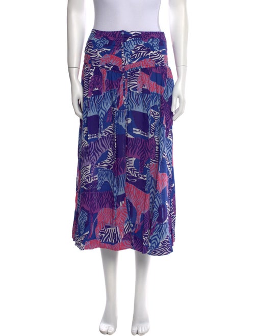 Poupette St Barth Printed Midi Length Skirt w/ Tags