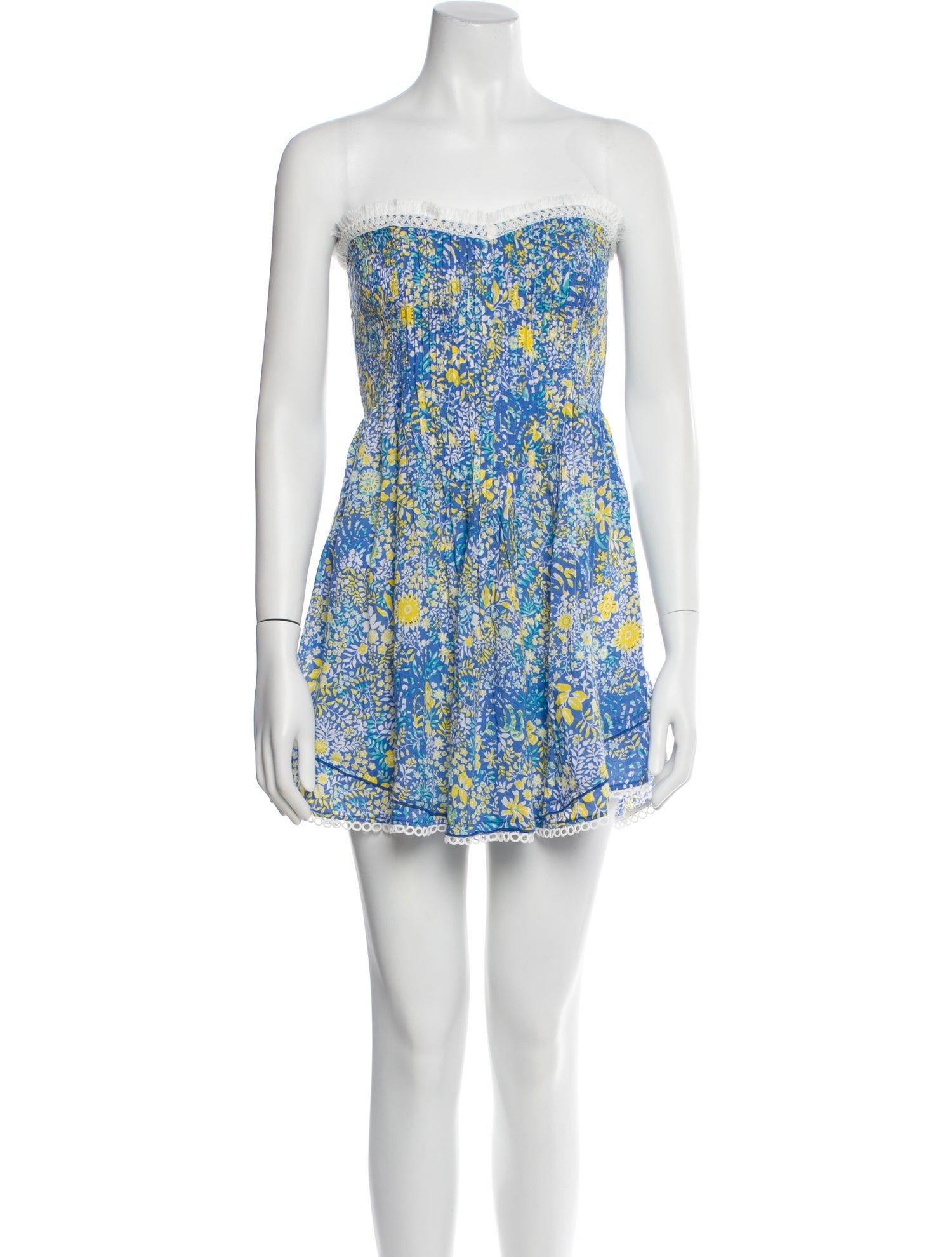 Poupette St Barth Floral Print Mini Dress w/ Tags