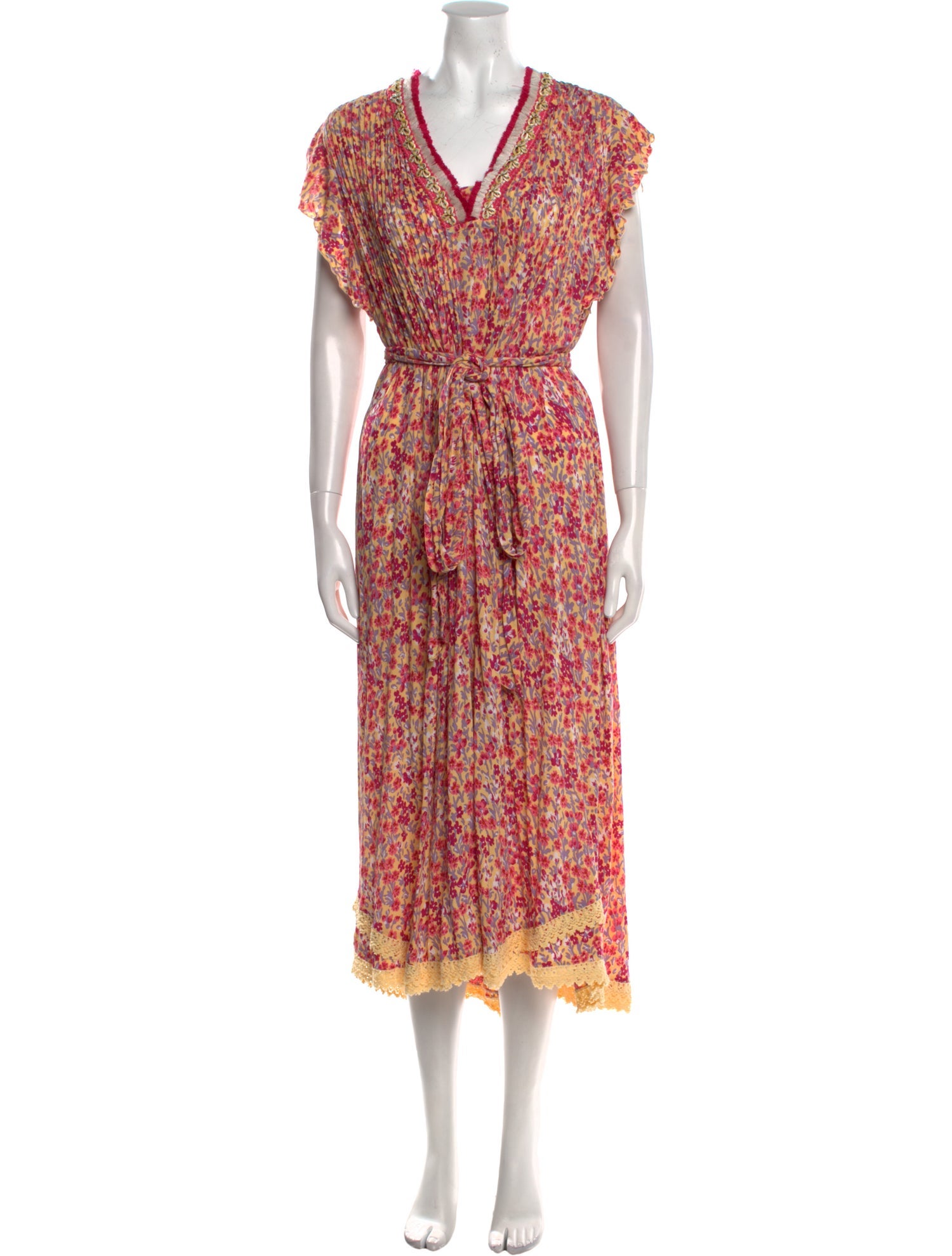 Poupette St Barth Floral Print Long Dress