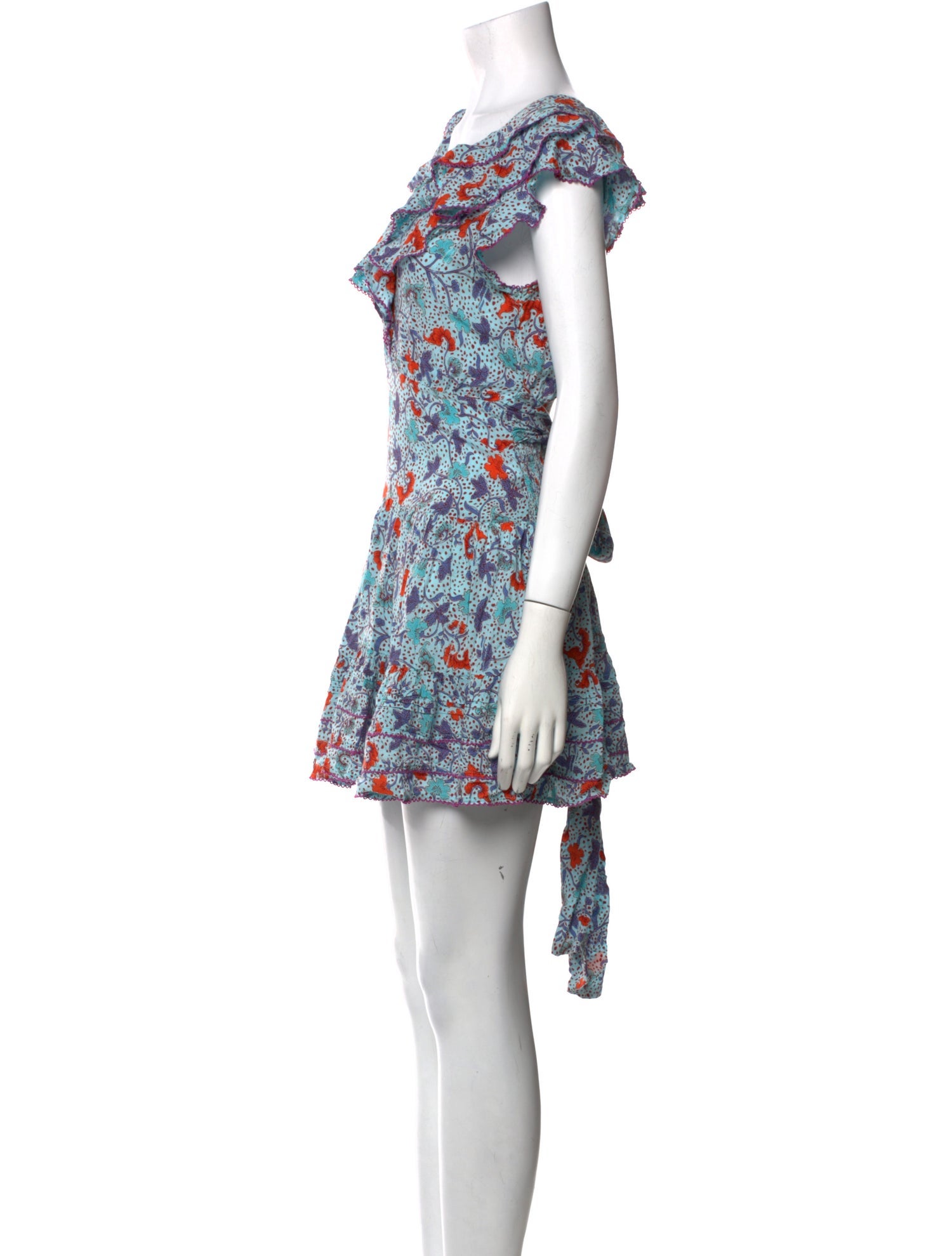 Poupette St Barth Floral Print Mini Dress