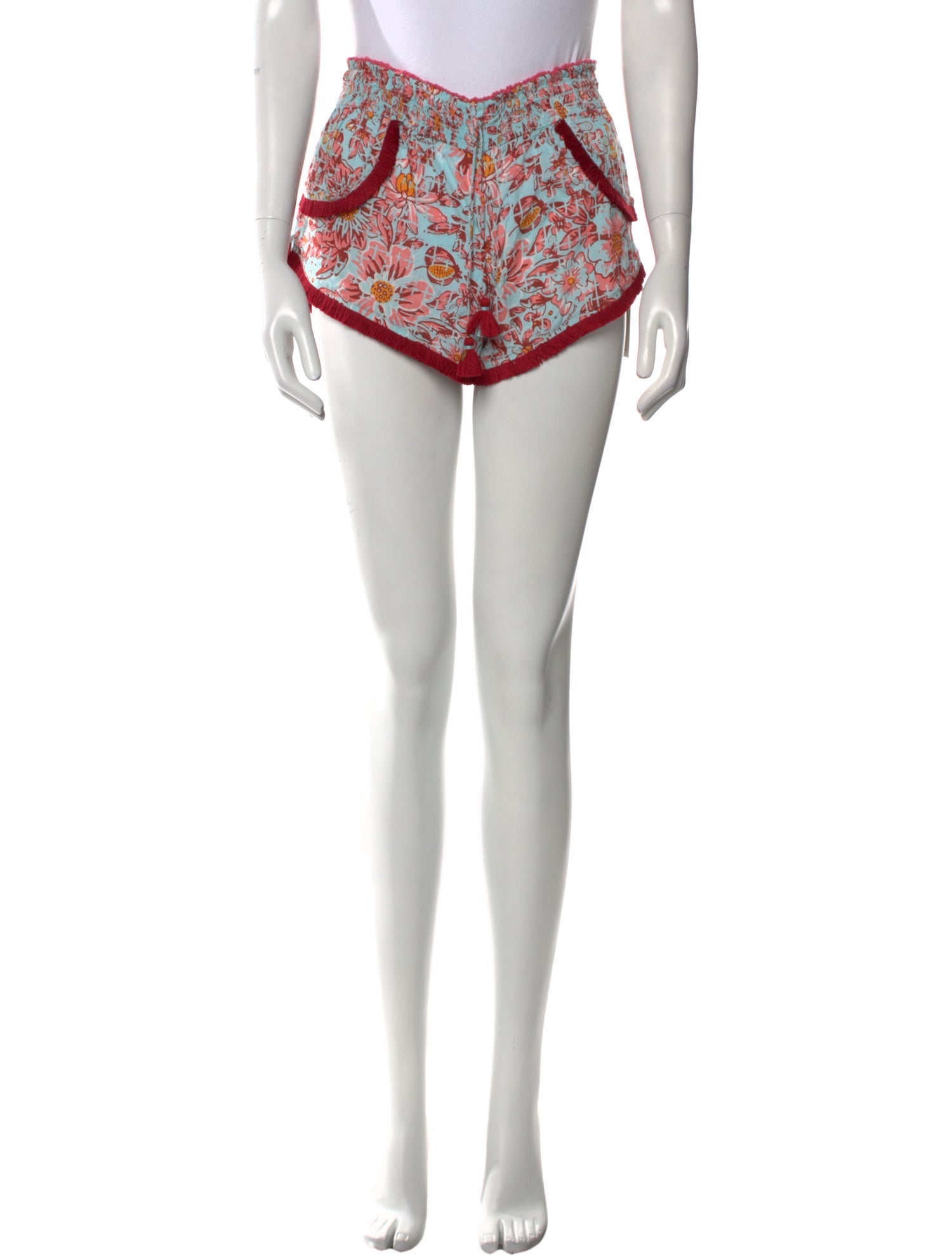 Poupette St Barth Printed Mini Shorts