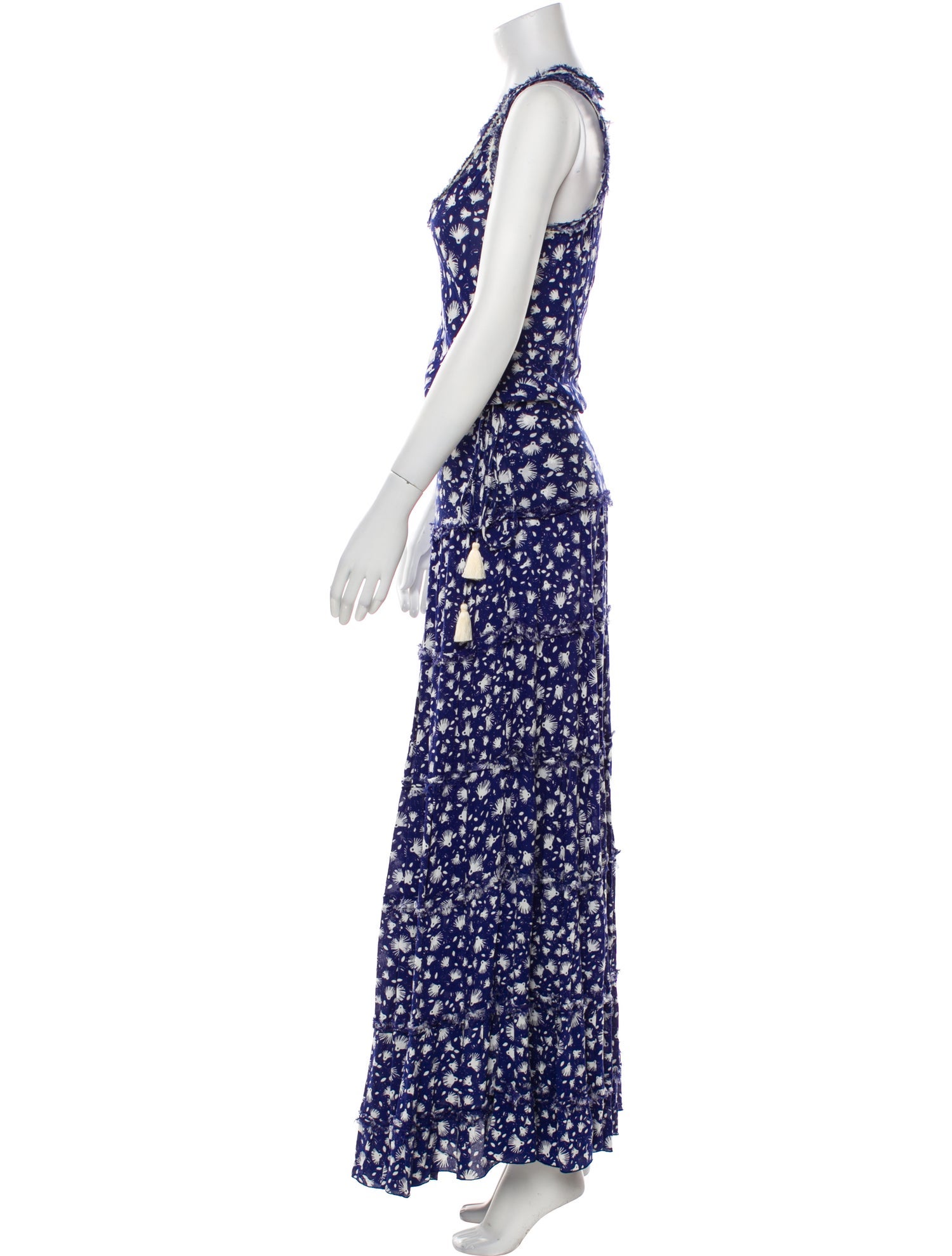 Poupette St Barth Floral Print Long Dress