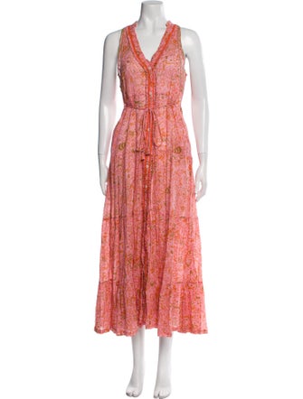 Poupette St Barth Floral Print Long Dress