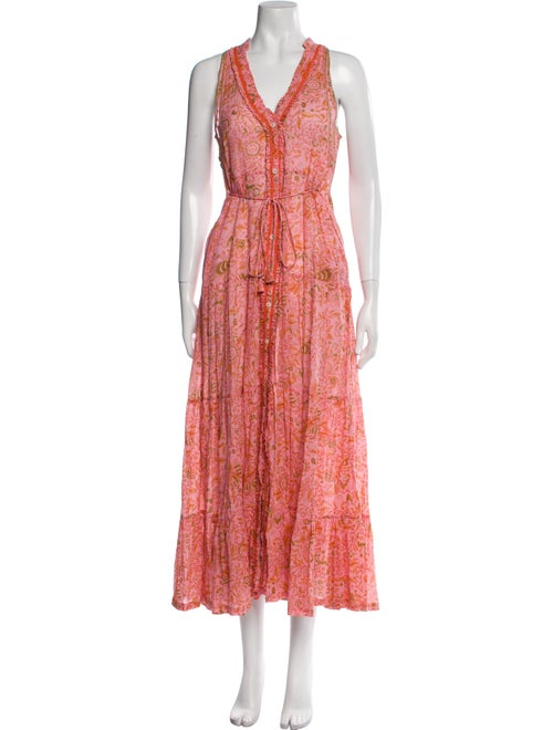 Poupette St Barth Floral Print Long Dress