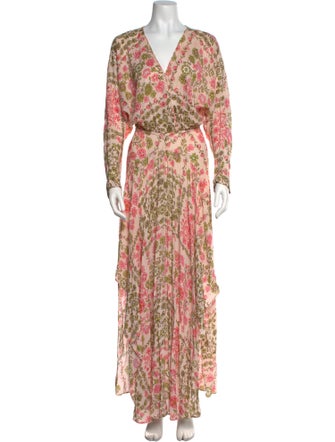 Poupette St Barth Floral Print Long Dress