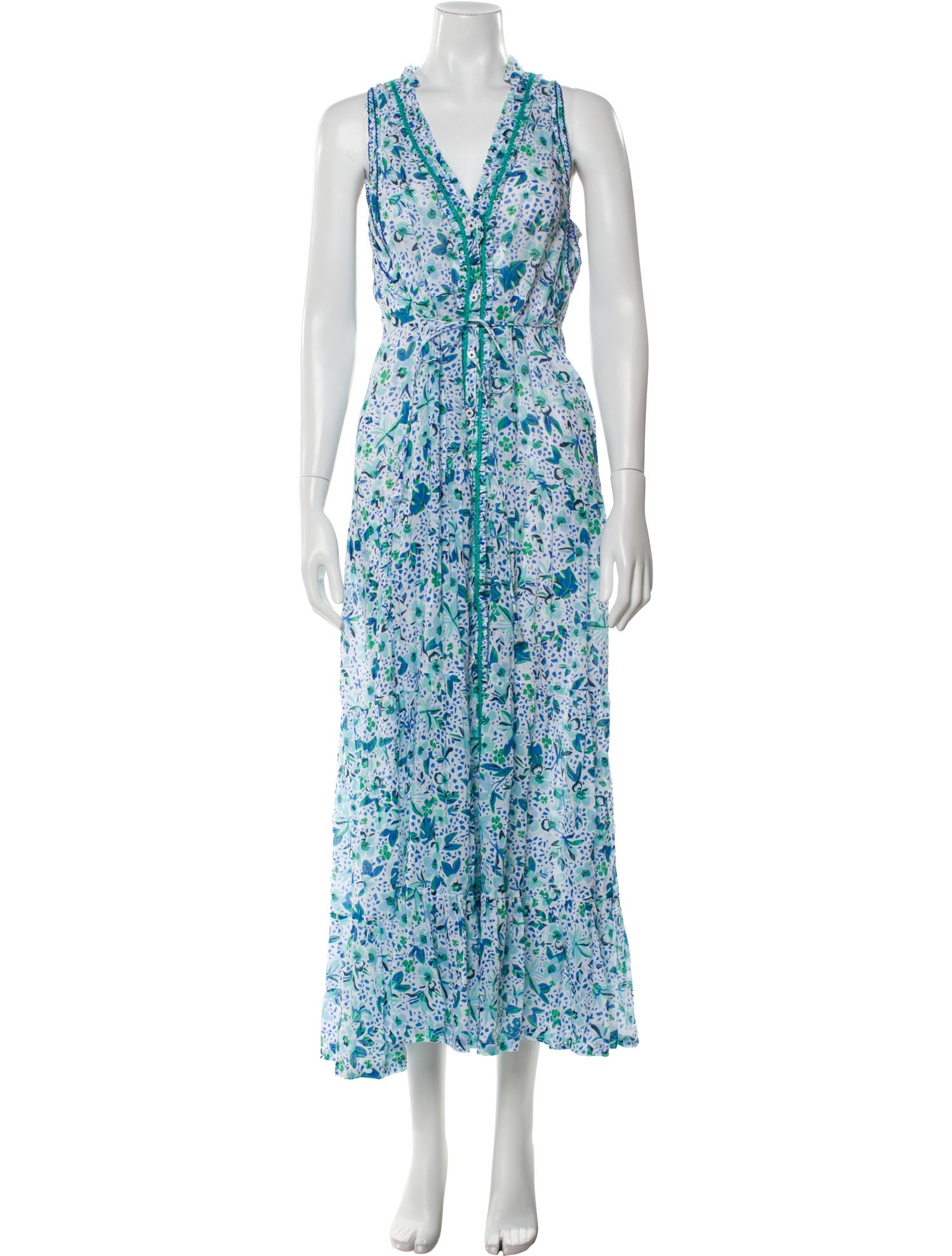 Poupette St Barth Floral Print Long Dress