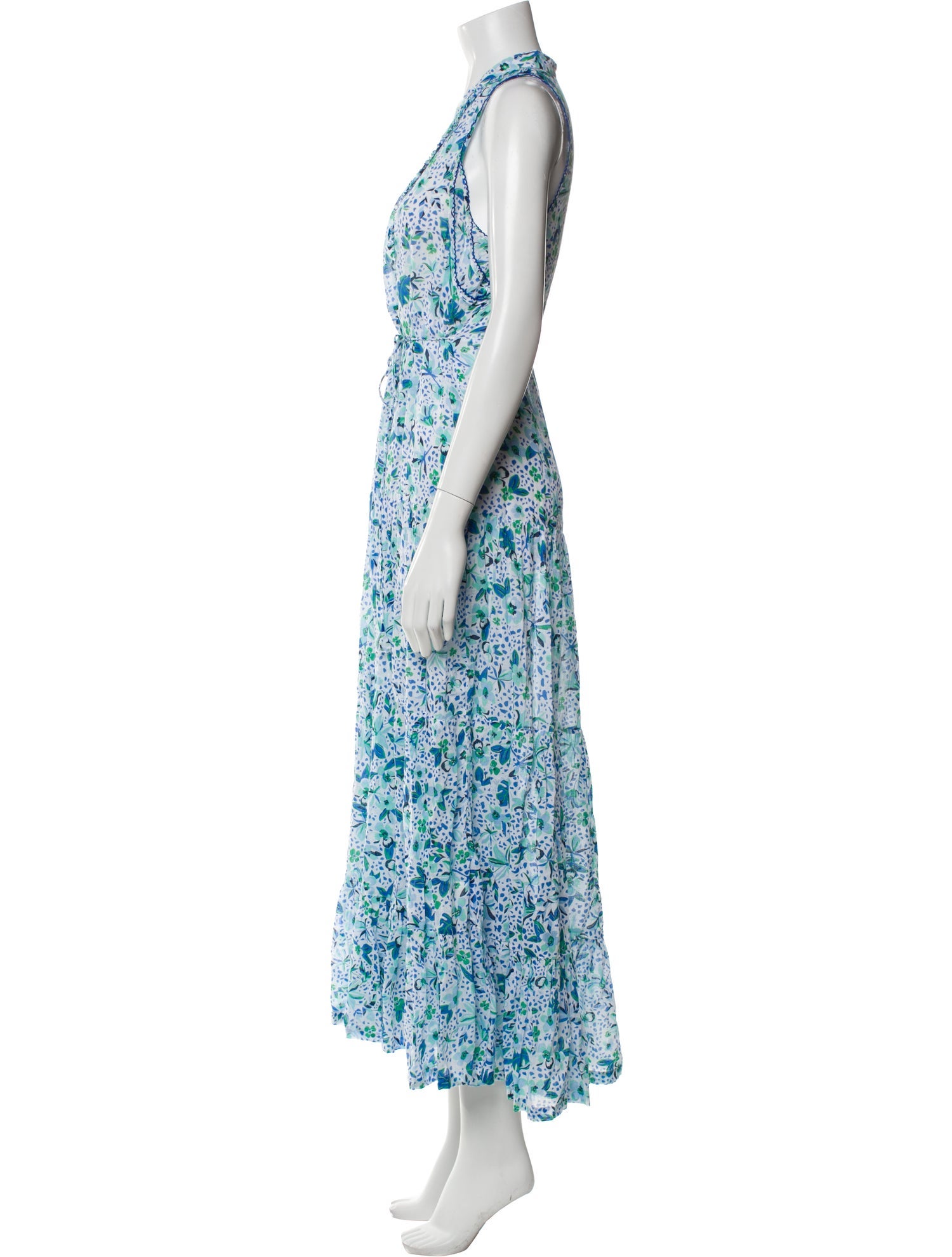 Poupette St Barth Floral Print Long Dress