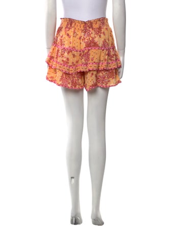 Poupette St Barth Printed Mini Shorts