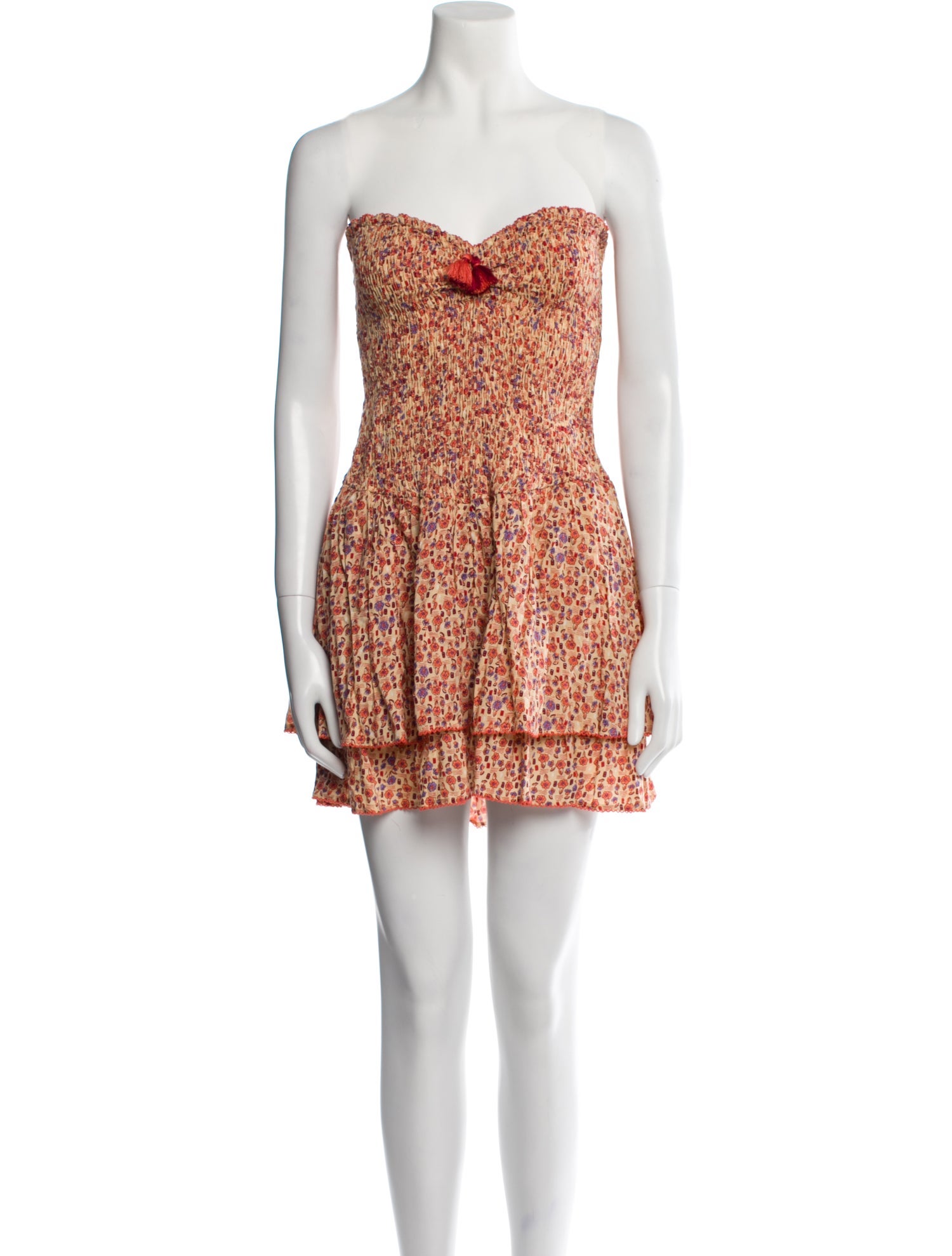 Poupette St Barth Printed Mini Dress w/ Tags