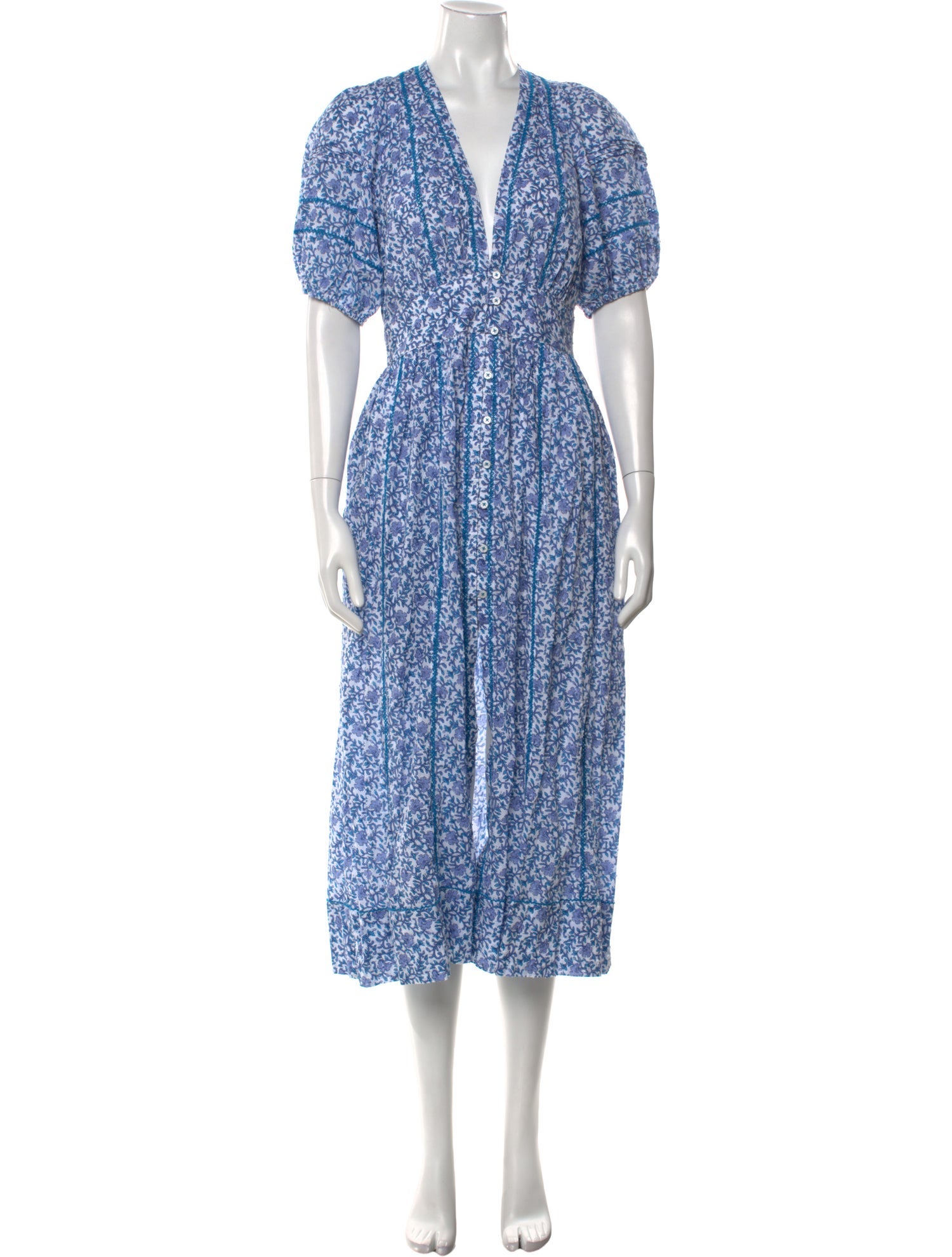 Poupette St Barth Printed Long Dress