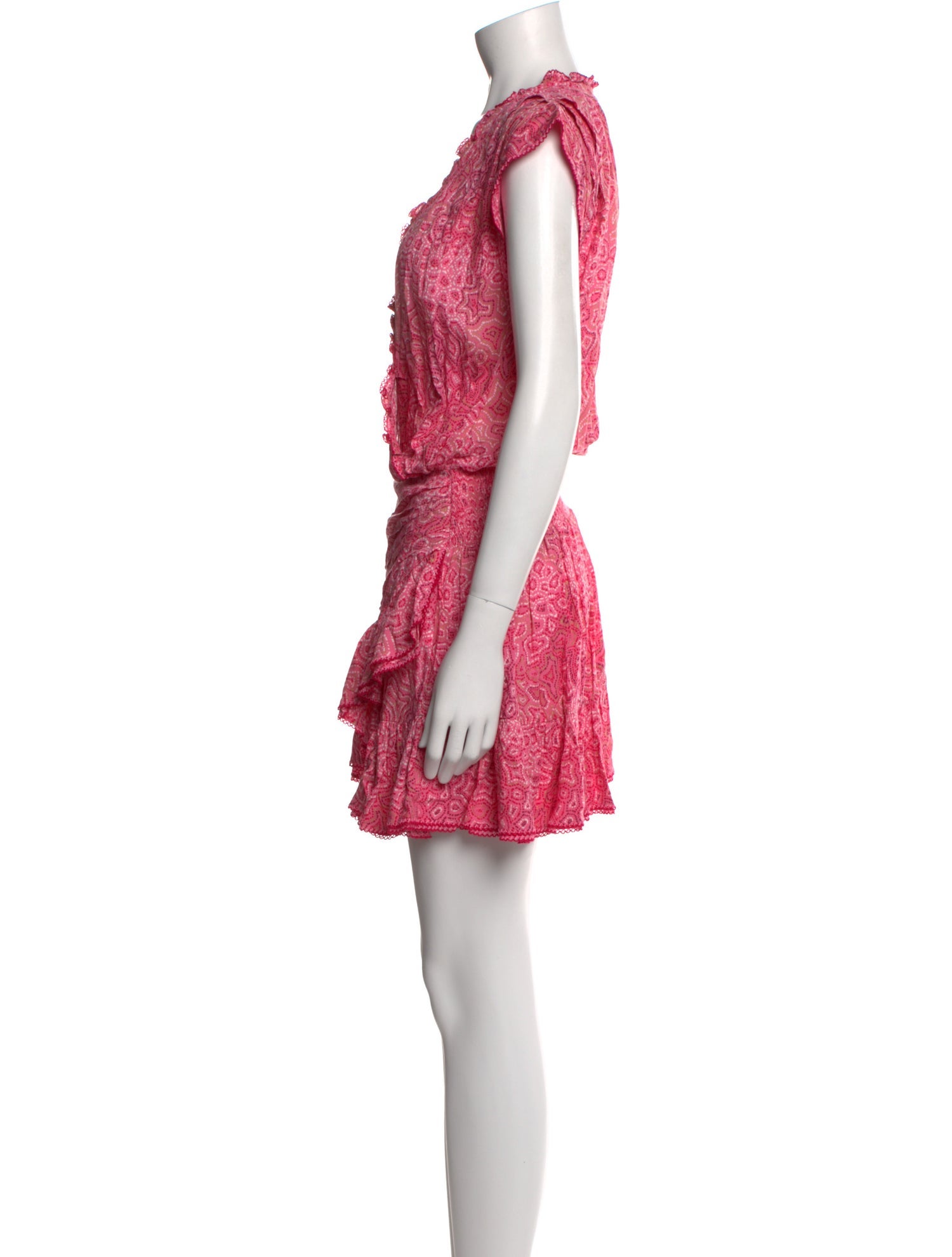 Poupette St Barth Printed Mini Dress w/ Tags