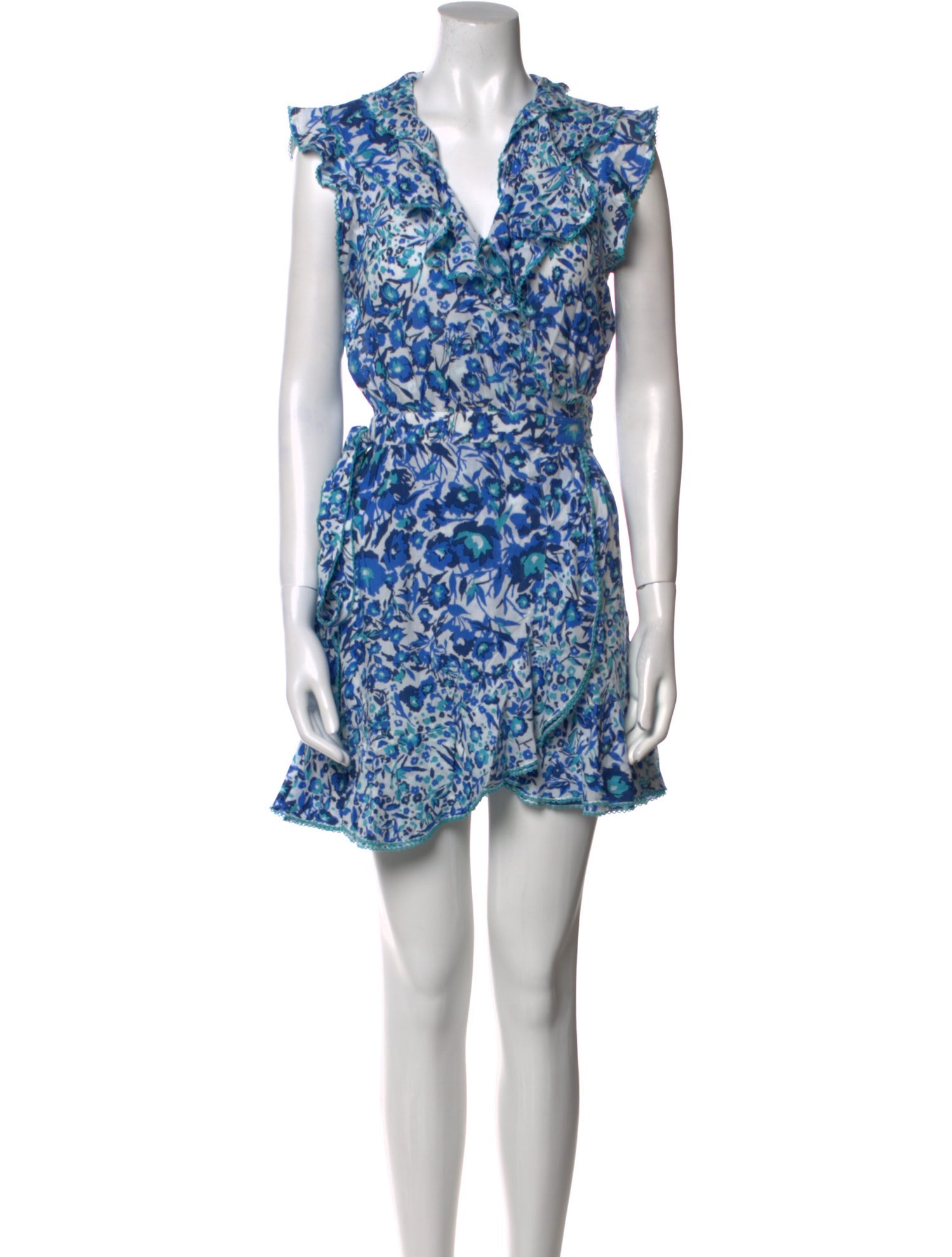Poupette St Barth Floral Print Mini Dress w/ Tags