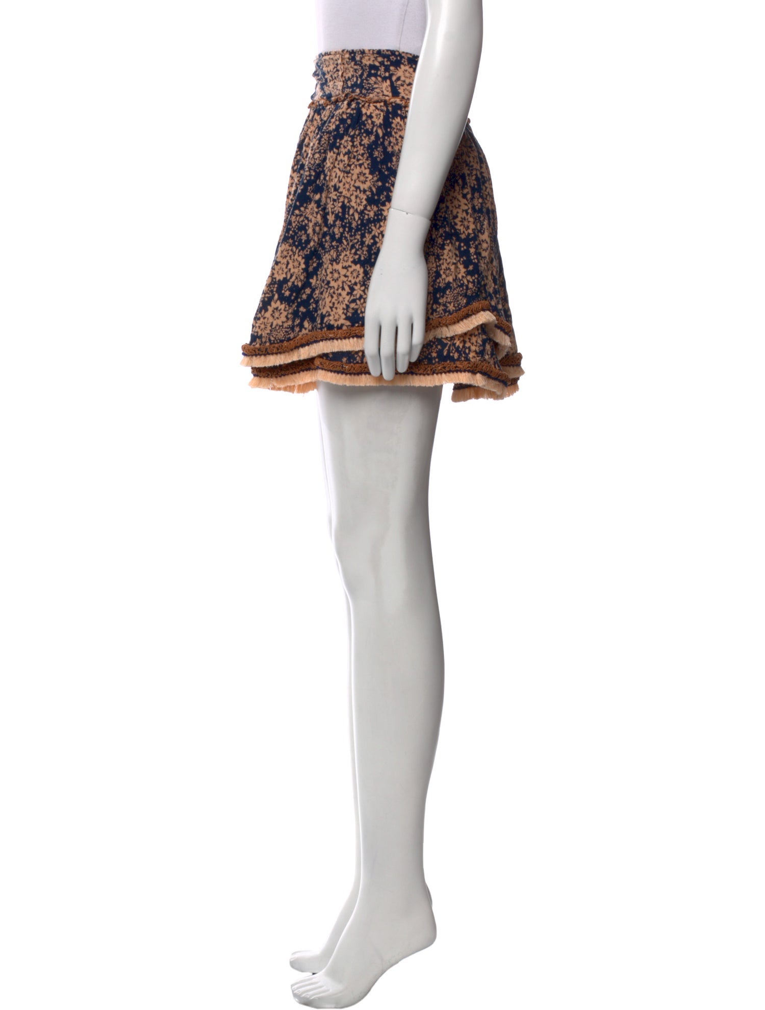 Poupette St Barth Floral Print Mini Skirt