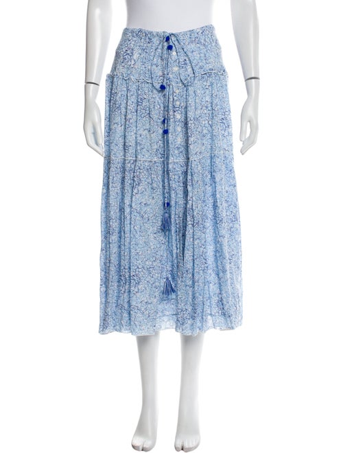 Poupette St Barth Printed Midi Length Skirt